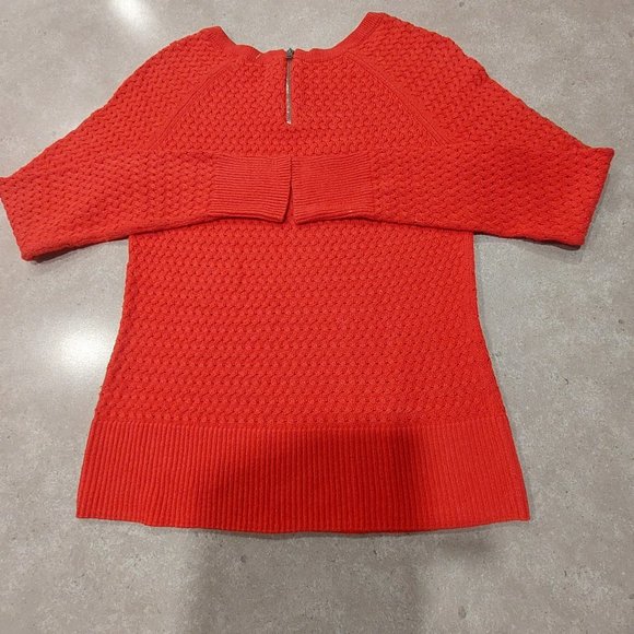 AMERICAN EAGLE OUTFITTERS Red Basket Weave Design L/S Sweater - Size XS/TP - Picture 11 of 11